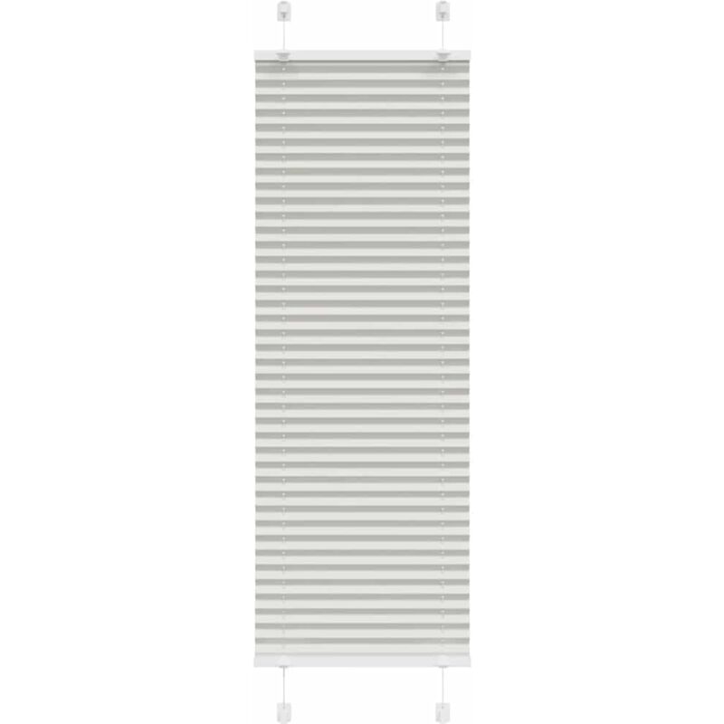 foto del prodotto tenda plissettata grigio chiaro 40x150 cm larghezza tessuto vidaxl