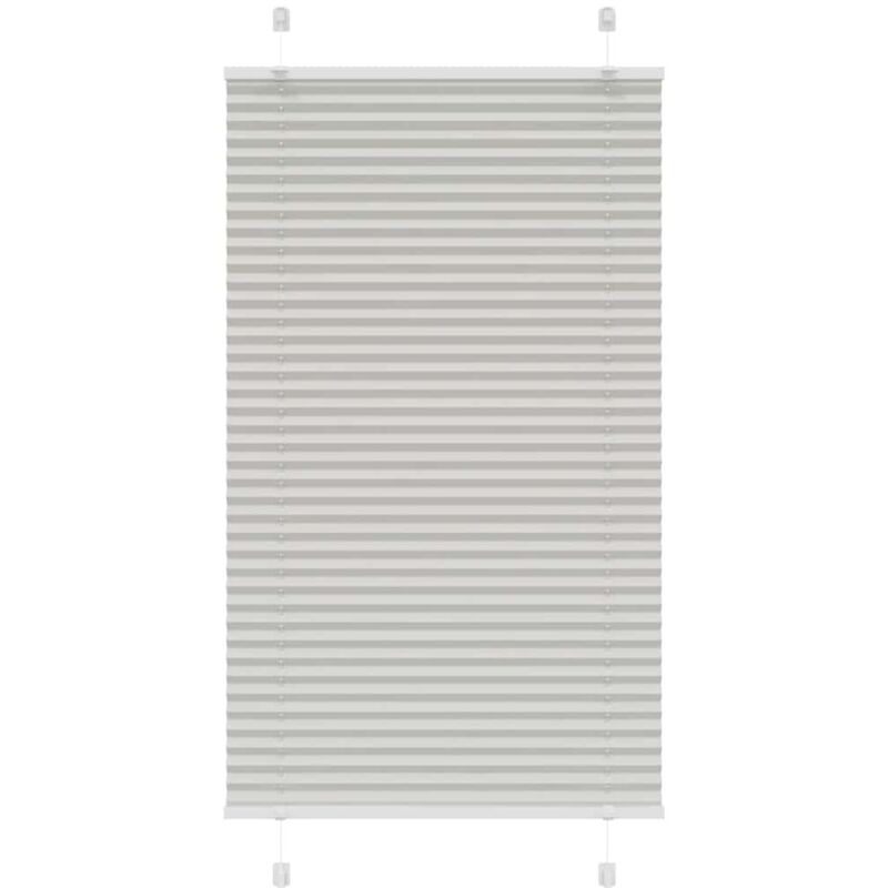 foto del prodotto tenda plissettata grigio chiaro 70x150 cm larghezza tessuto vidaxl