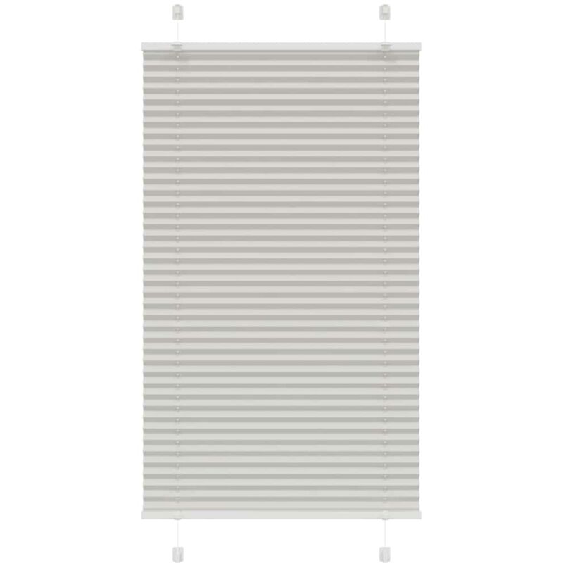 foto del prodotto tenda plissettata grigio chiaro 75x100 cm larghezza tessuto vidaxl