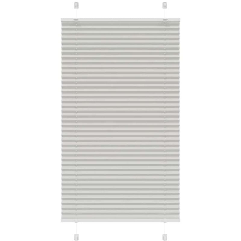foto del prodotto tenda plissettata grigio chiaro 80x100 cm larghezza tessuto vidaxl