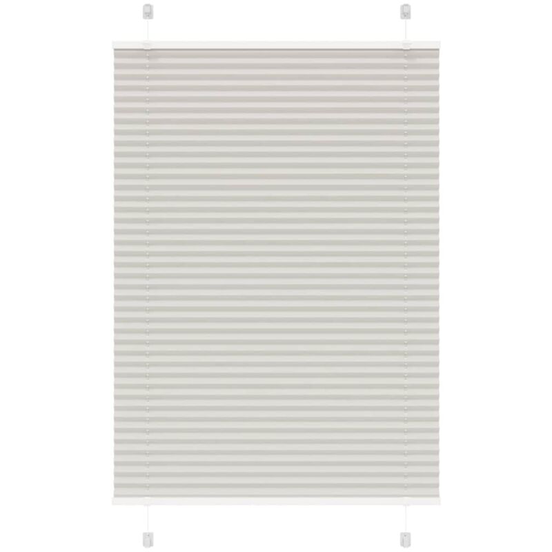 foto del prodotto tenda plissettata grigio chiaro 90x100 cm larghezza tessuto vidaxl