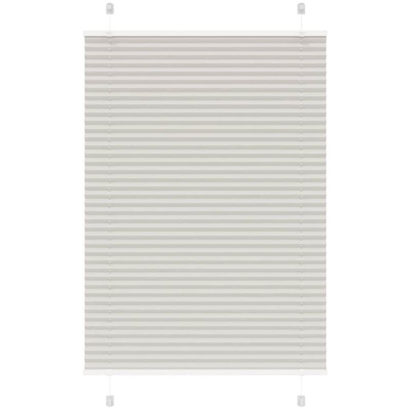 foto del prodotto tenda plissettata grigio chiaro 90x150 cm larghezza tessuto vidaxl