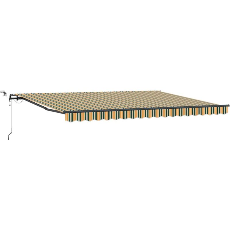 foto del prodotto tenda retrattile automatica con led verde e giallo 450x300 cm vidaxl