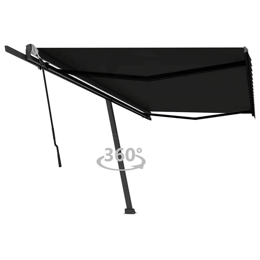 foto del prodotto tenda retrattile manuale autoportante 500x300 cm antracite cod mxl 61389