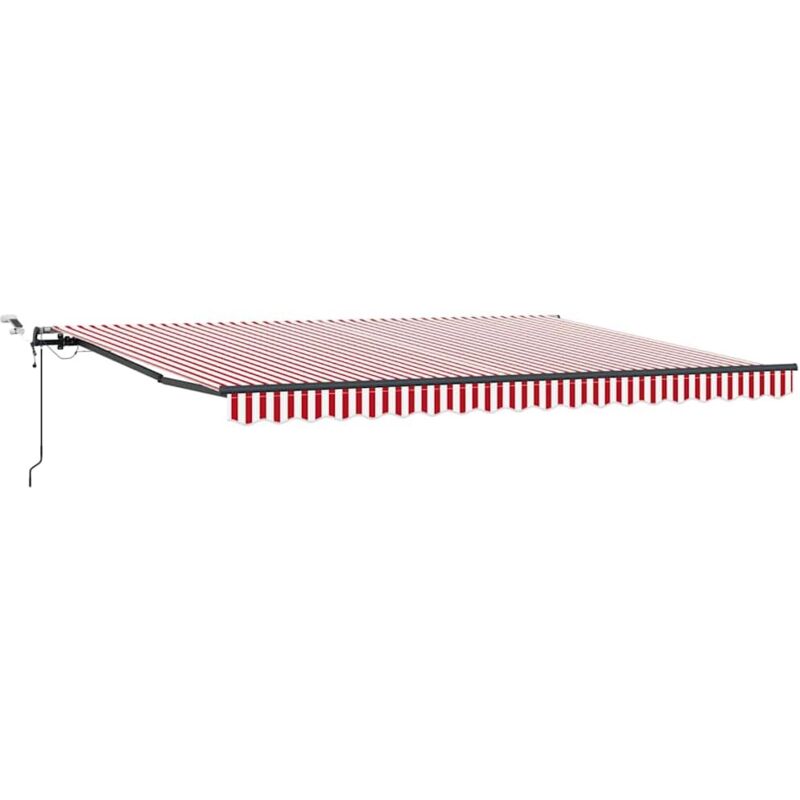 foto del prodotto tenda retrattile with rosso e bianco 450 350 cm tessuto vidaxl