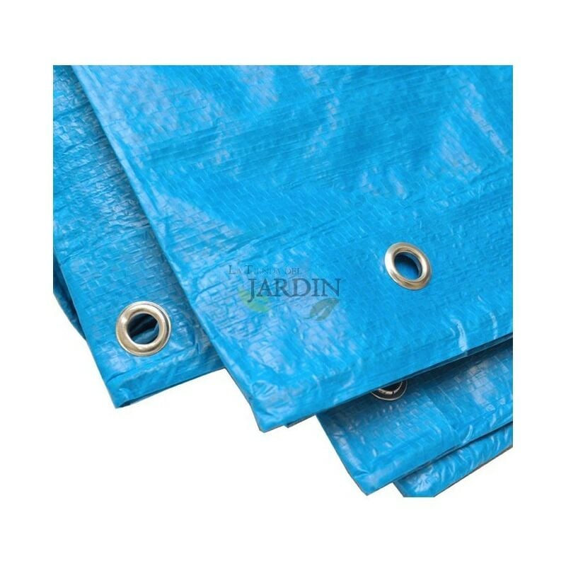 foto del prodotto tenda rinforzata blu 3 x 4 metri 90 gr m2 con occhielli
