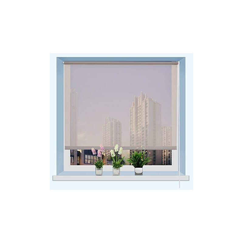 foto del prodotto tenda semi oscurante a rullo, tenda a rullo per finestra, pratica e conveniente, vari colori disponibili, 55 x 150 cm grigio 