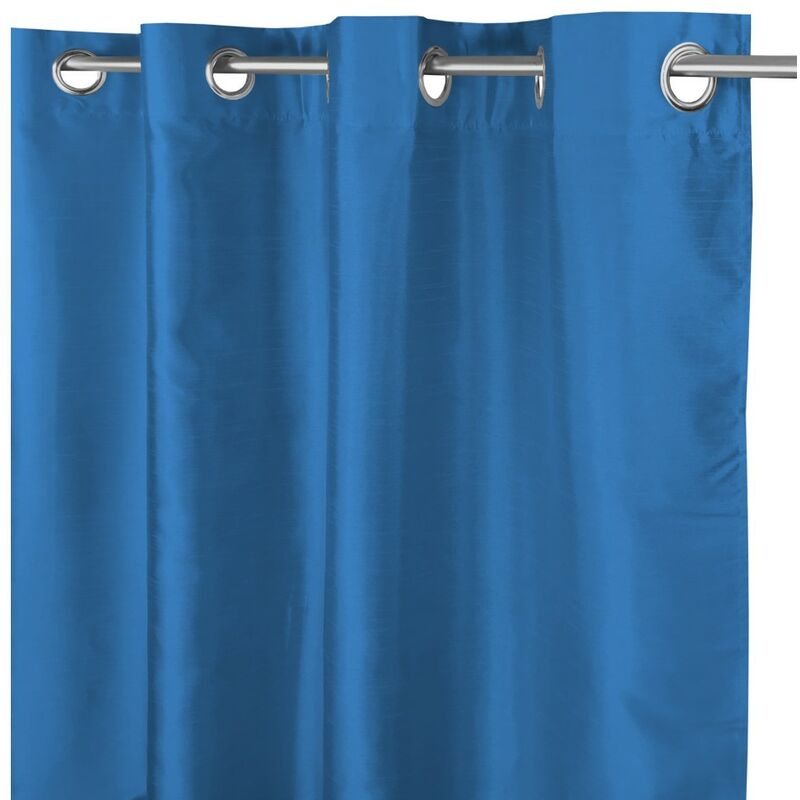 foto del prodotto tenda shay in tinta unita azzurro avio cm.140x290 confezionata