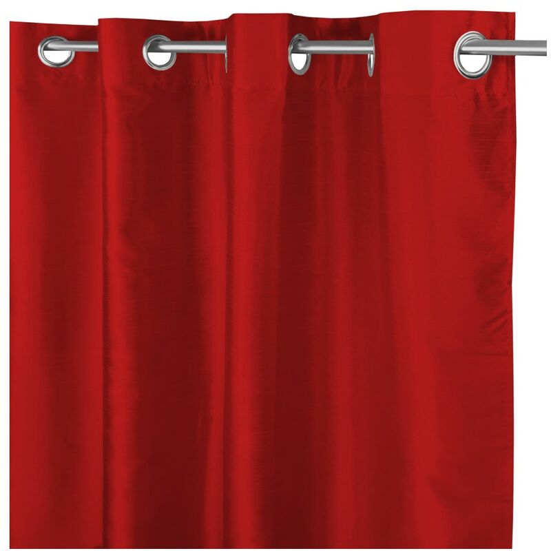 foto del prodotto tenda shay in tinta unita rosso bordeaux cm. 140x290 confezionata