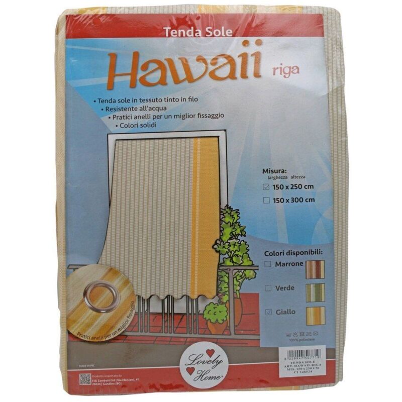 foto del prodotto tenda sole hawaii rigata cm145x300 ass