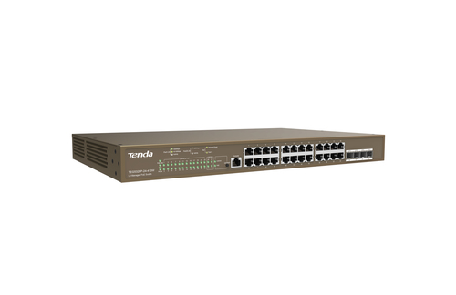 foto del prodotto tenda switch l3 managed poe switch 24 porte 10 100 1000 base t ethernet 4 porte 1000 base x sfp 1