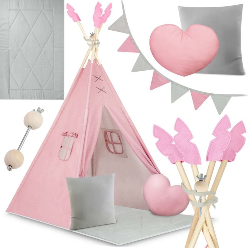 foto del prodotto tenda teepee per bambini nk 406 nukido rosa