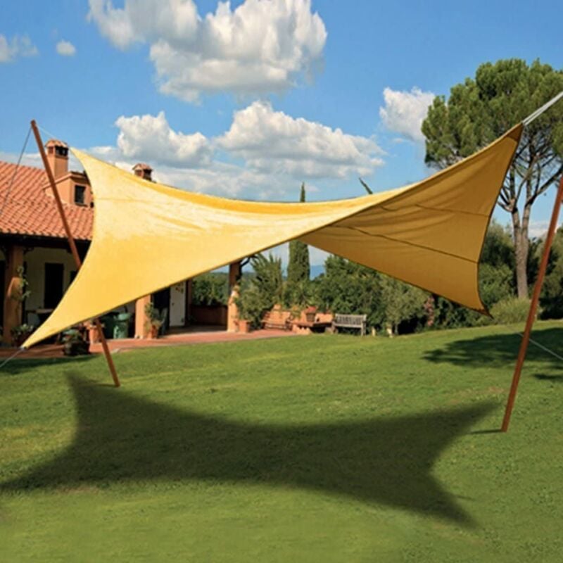 foto del prodotto tenda vela quadrata ecru 3,6x3,6 biacchi ettore