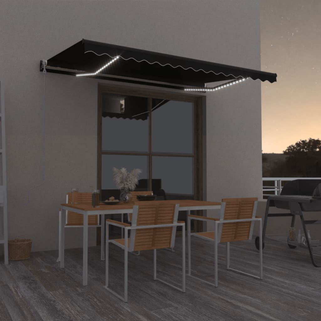 foto del prodotto tendaautomatica con sensore vento e led 400x350 cm antracitecod mxl 120567