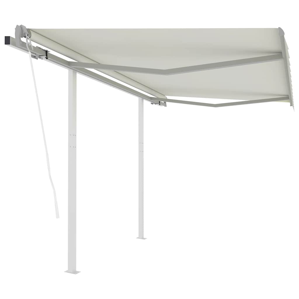 foto del prodotto tendada sole retrattile automatica con pali 3x2,5 m cremacod mxl 96678