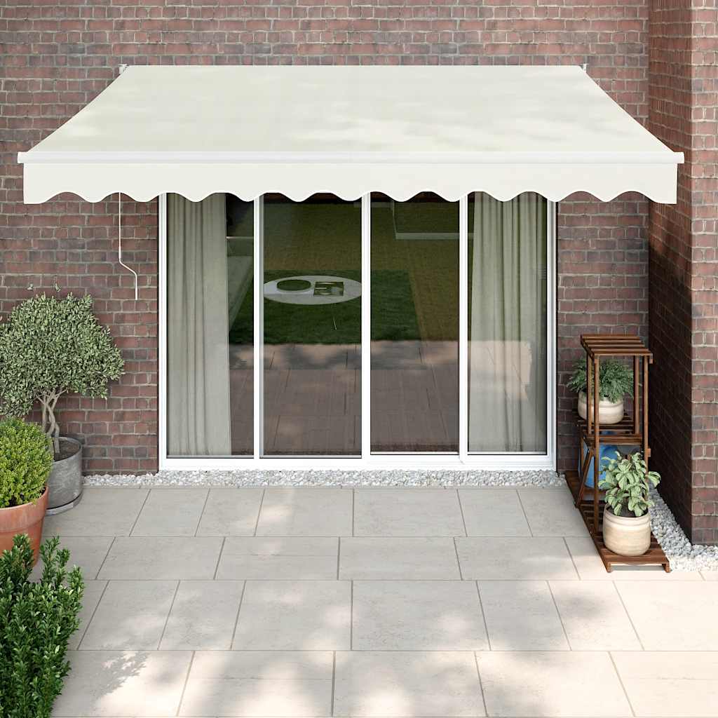 foto del prodotto tendada sole retrattile crema 3x2,5 m in tessuto e alluminiocod mxl 125068