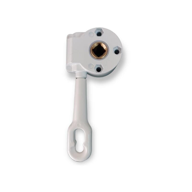 foto del prodotto tendaggimania argano per tende da sole colore bianco, grigio, marrone, avorio rapporto 1 11 colore bianco
