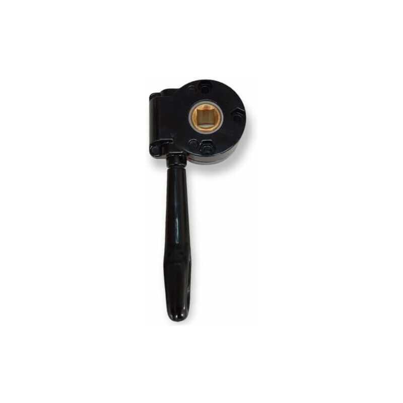 foto del prodotto tendaggimania argano per tende da sole colore bianco, grigio, marrone, avorio rapporto 1 11 colore nero