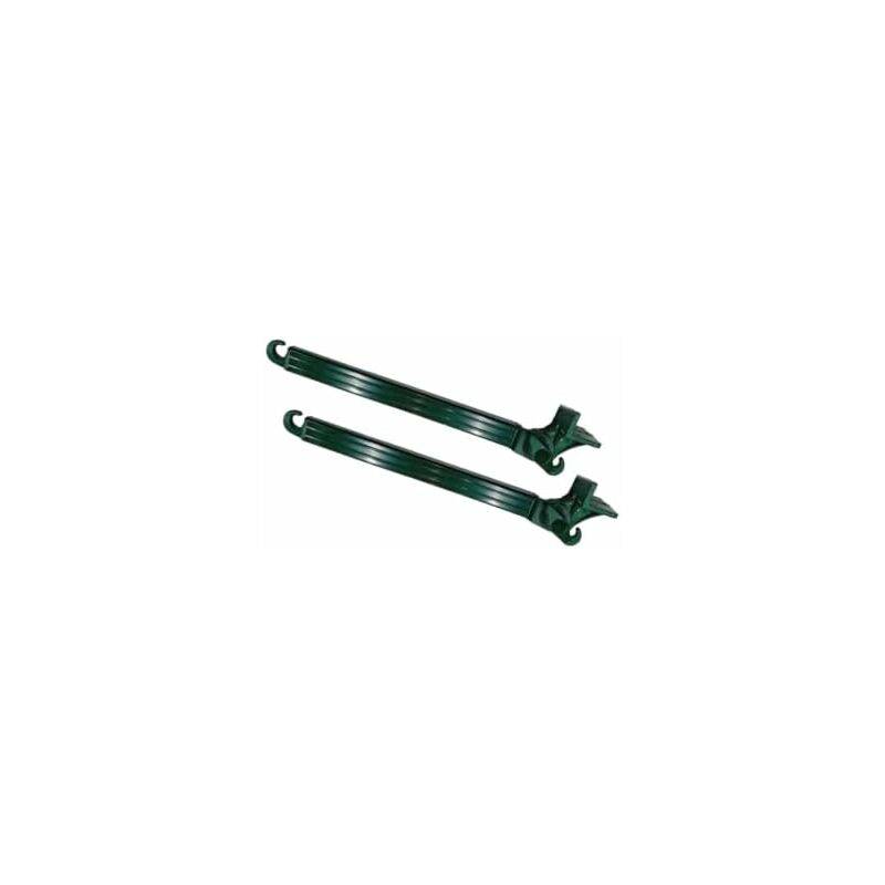 foto del prodotto tendaggimania bracci per tenda da sole a caduta 1 coppia con supporti in acciaio ricoperti in pvc regolabile a 180 misura 50 cm colore