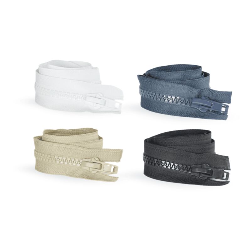 foto del prodotto tendaggimania cerniera nautica lampo divisibile 10 mm con doppio cursore 100 cm colore beige