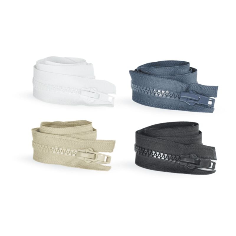 foto del prodotto tendaggimania cerniera nautica lampo divisibile 10 mm con doppio cursore 200 cm colore nero