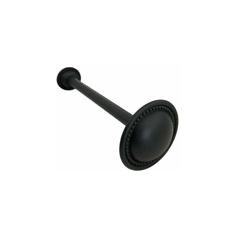 foto del prodotto tendaggimania reggi tenda fermatenda embrasse in ottone per tenda a parete, 20 cm x 70 mm colore nero opaco