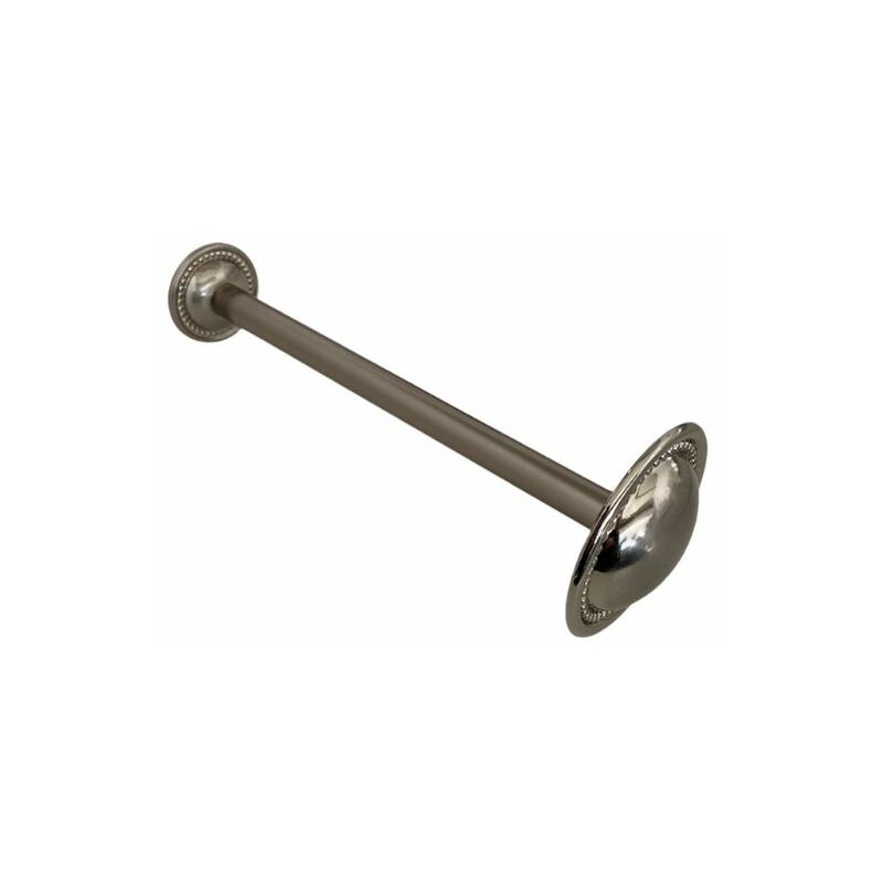 foto del prodotto tendaggimania reggi tenda fermatenda embrasse in ottone per tenda a parete, 20 cm x 70 mm colore nichel satinato