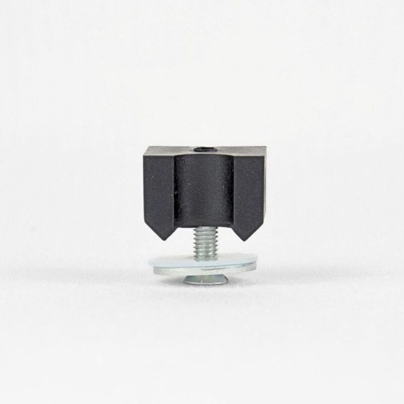foto del prodotto tendaggimania tappo in nylon binario per porta scorrevole monorotaia ideale come fermo blocca carrelli accessorio guide per porte scorrevoli in