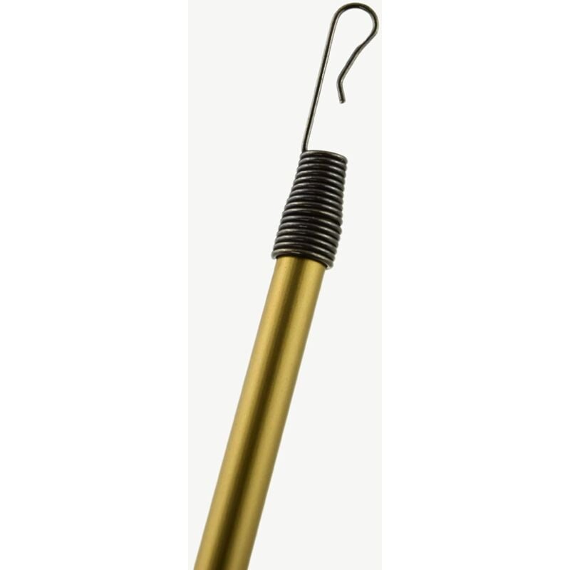 foto del prodotto tendaggimania tiratenda per tende da interno materiale alluminio diametro 11 mm lunghezza 125 cm ideale per lo scorrimento della tenda
