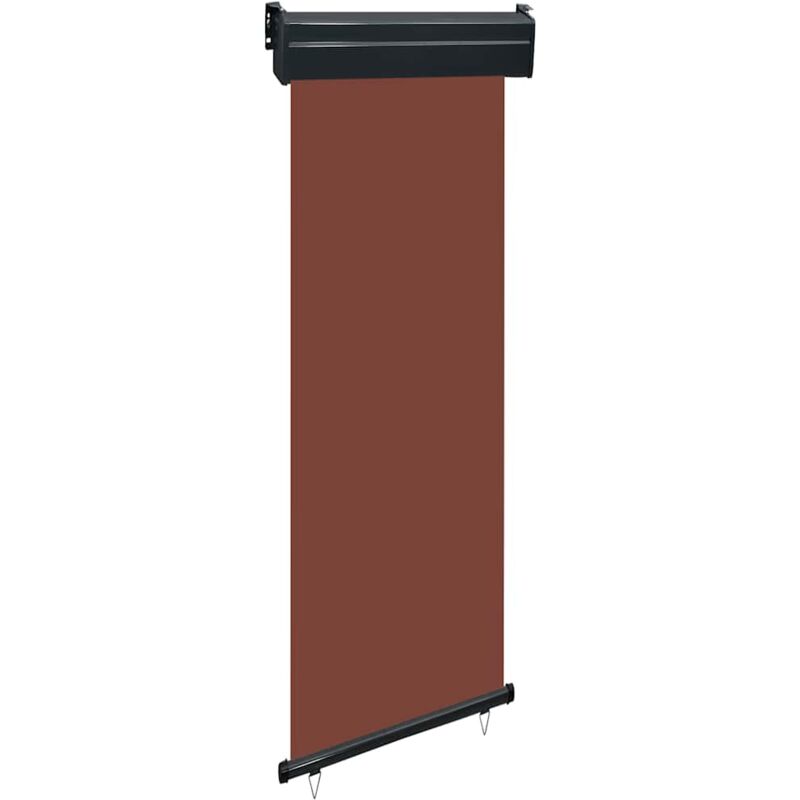 foto del prodotto tendalino laterale per balcone 65x250 cm marrone vidaxl