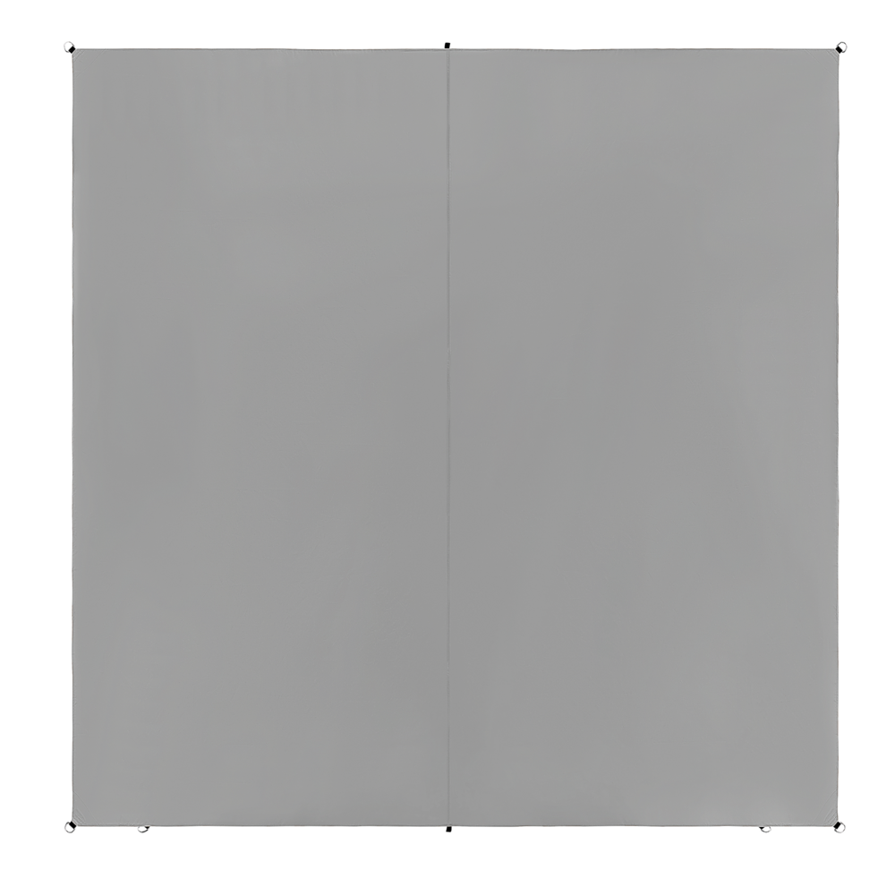 foto del prodotto tendalino parasole per esterni da giardino patio tendalino quadrato 3x3 m resistente ai raggi uv all'acqua grigio