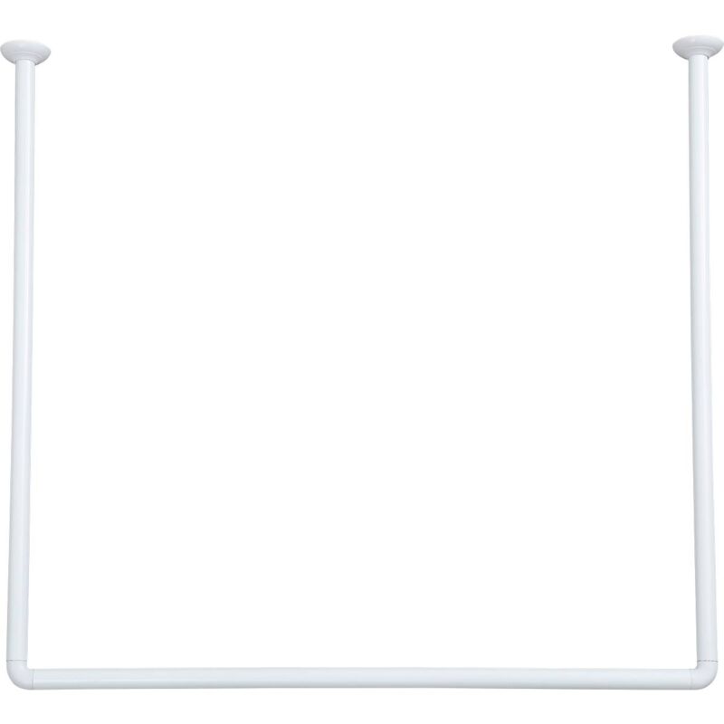 foto del prodotto tendance 80x80x80 cm barra angolare a u in alluminio bianco