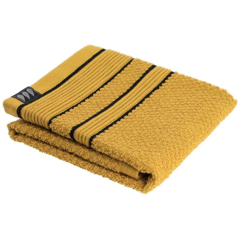 foto del prodotto tendance asciugamano ospite 30x50 cm 100 cotone nero ocra