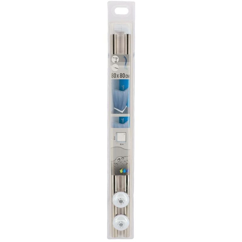 foto del prodotto tendance asta doccia angolare 80x80 cm in acciaio inox cromo