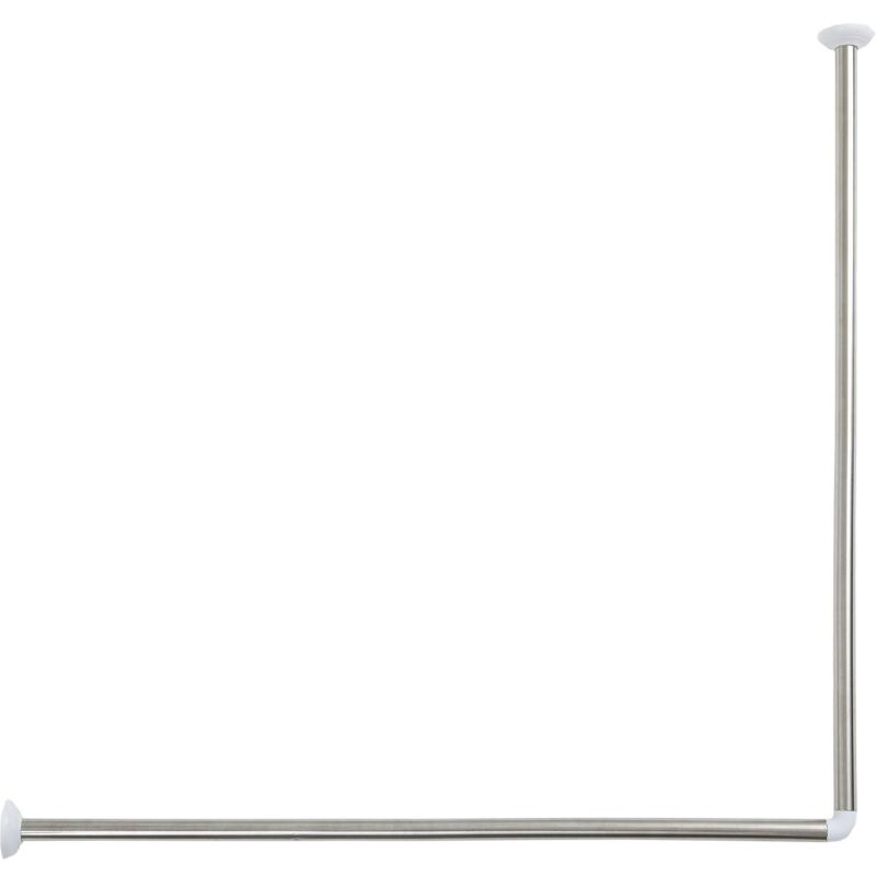 foto del prodotto tendance asta doccia angolare 90x90 cm in acciaio inox cromo