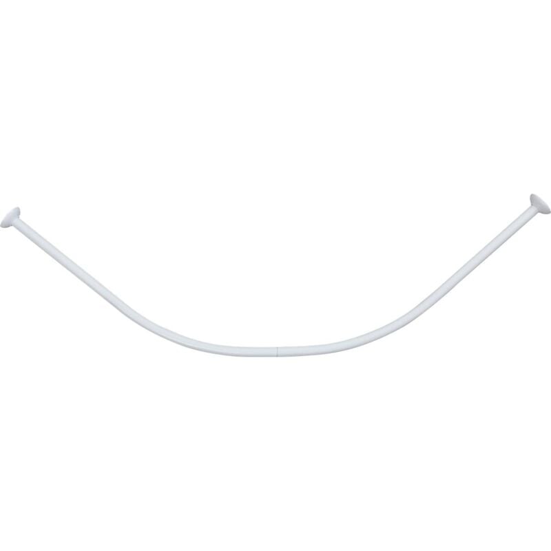 foto del prodotto tendance barra doccia curva 90x90 cm in alluminio bianco