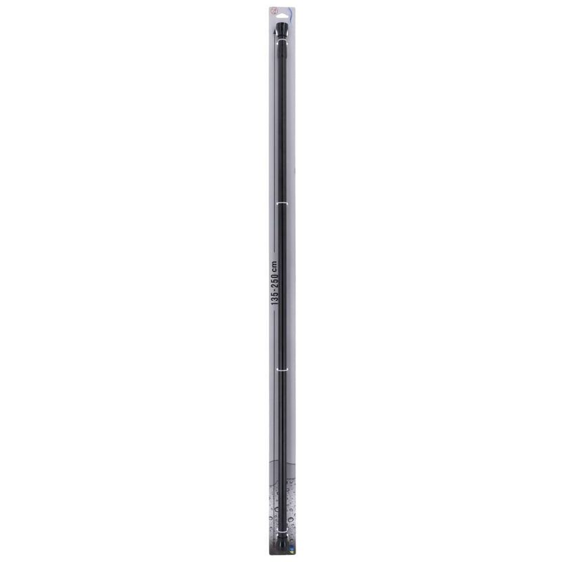 foto del prodotto tendance barra doccia in alluminio 135 250 cm nero opaco