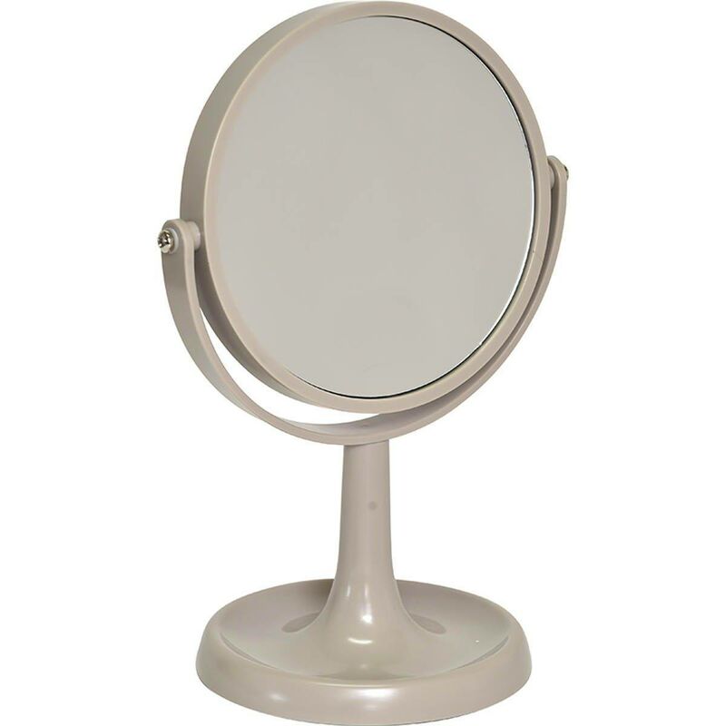foto del prodotto tendance base specchio vuoto tasca abs 1 lato normale 1 lato ingrandimento x3 tortora
