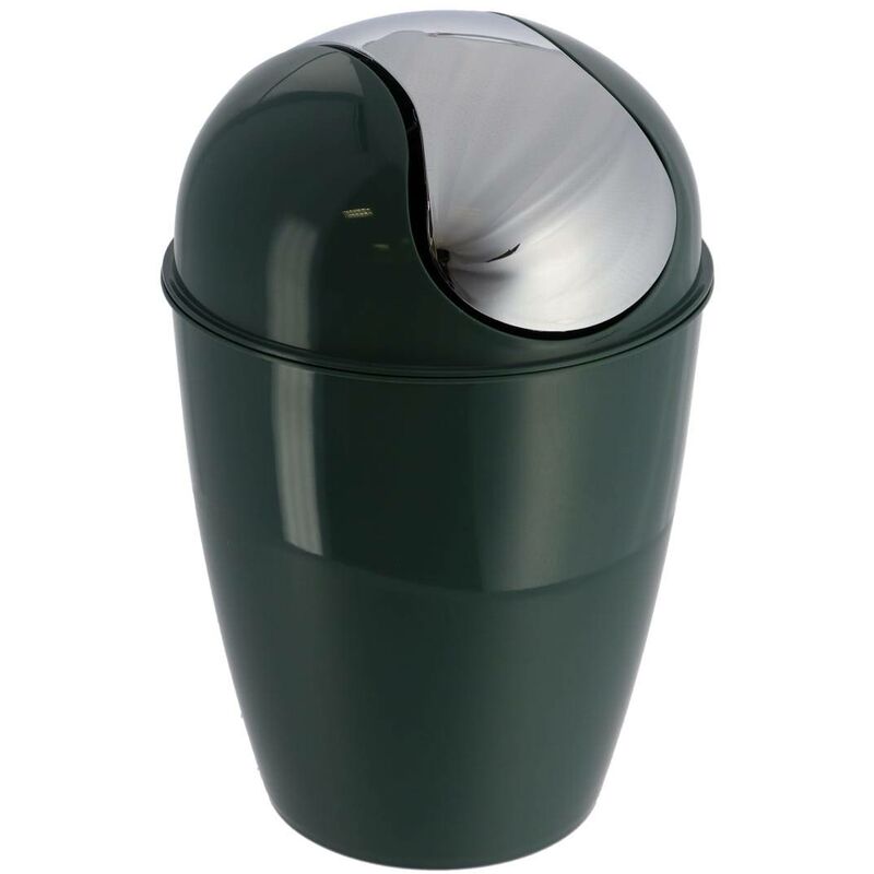 foto del prodotto tendance bidone conico in pp con coperchio 5,6l verde scuro