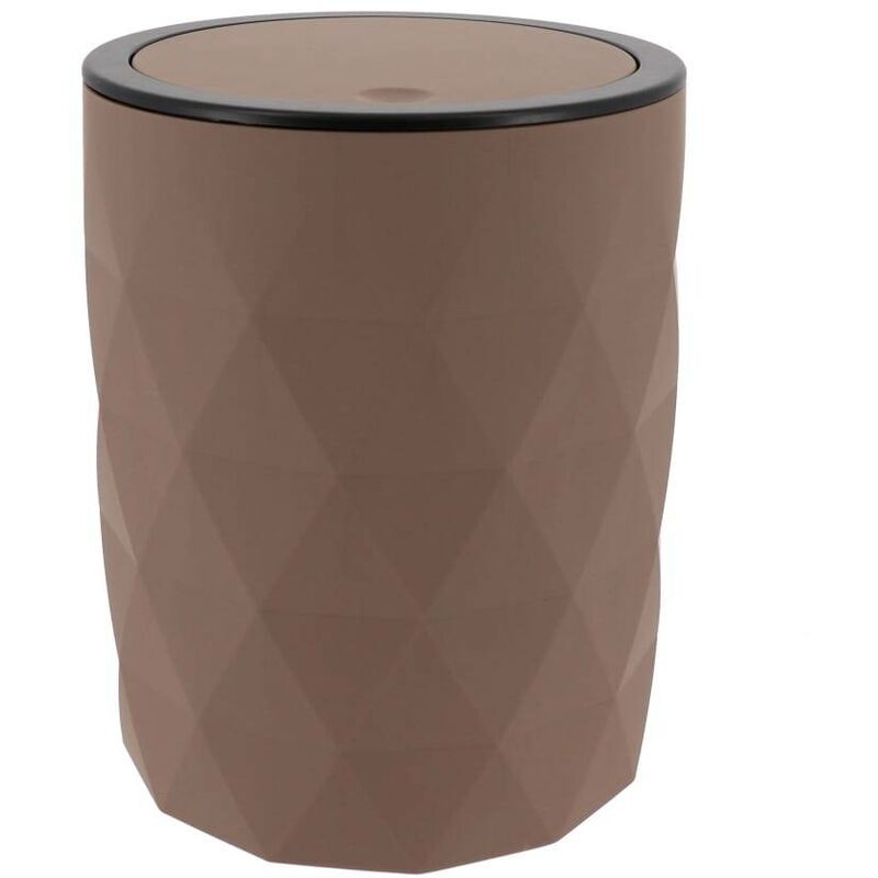 foto del prodotto tendance bidone per rifiuti in abs gomma da 6 l marrone