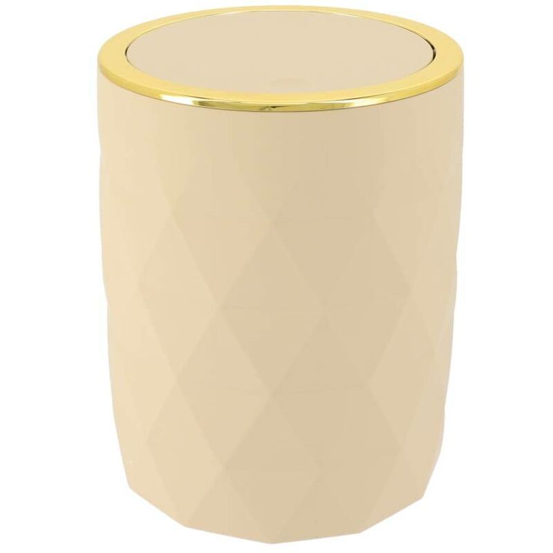 foto del prodotto tendance cestino in abs gomma 6l beige