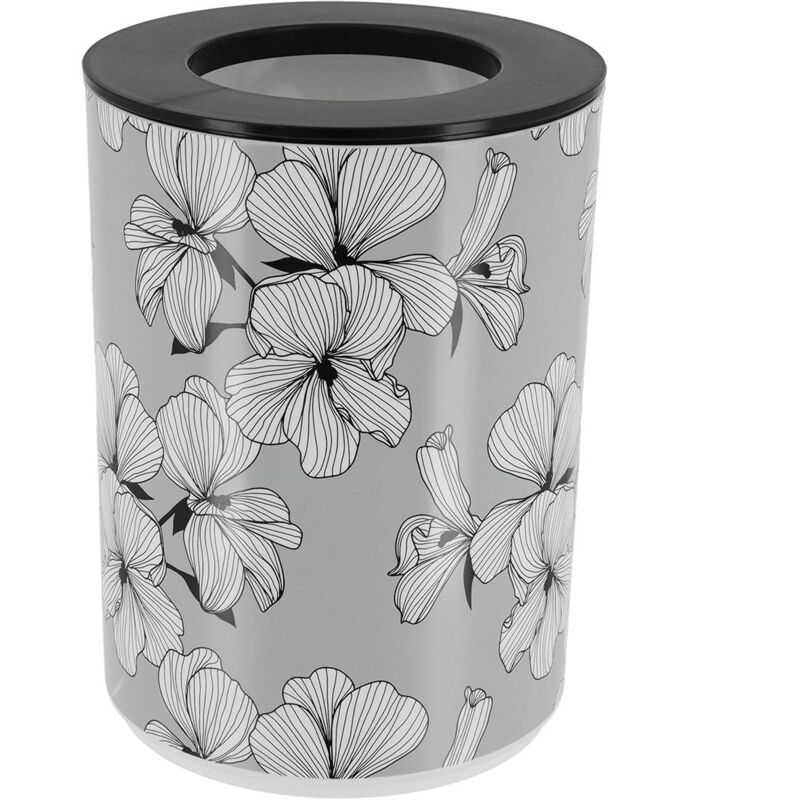 foto del prodotto tendance cestino in pp stampato con coperchio 5l ecrin gris