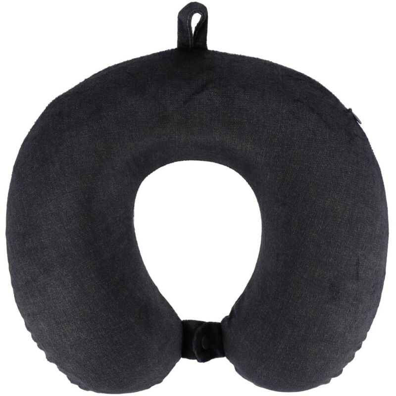 foto del prodotto tendance cuscino da viaggio in memory foam con fodera stampata porcellana nera