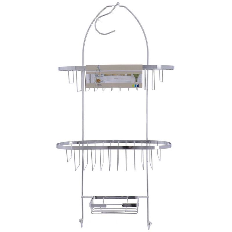 foto del prodotto tendance - dispenser di sapone in metallo con 2 cestini - cromo