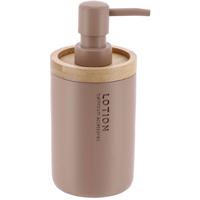 foto del prodotto tendance - dispenser di sapone in poliresina 280 ml - cappuccino bambù