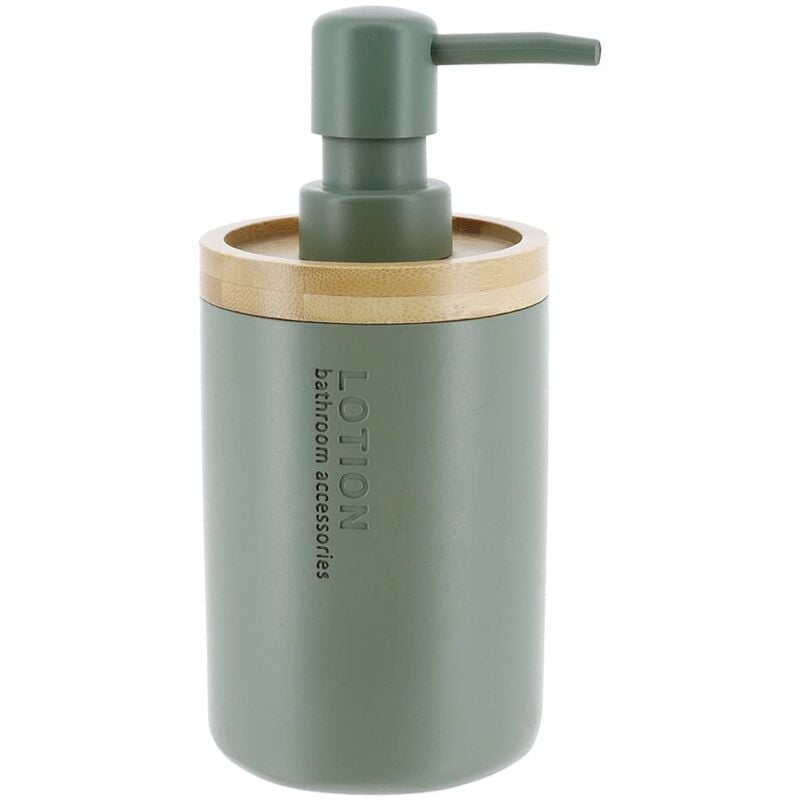 foto del prodotto tendance - dispenser di sapone in poliresina 280 ml - kaki bambù