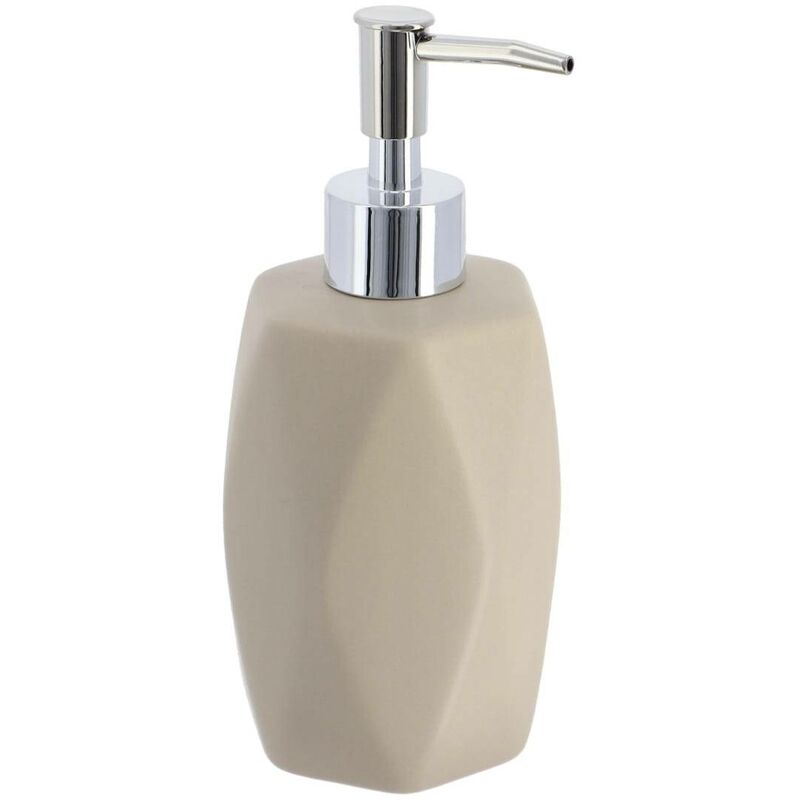 foto del prodotto tendance - distributore di sapone a forma di diamante da 330 ml - taupe