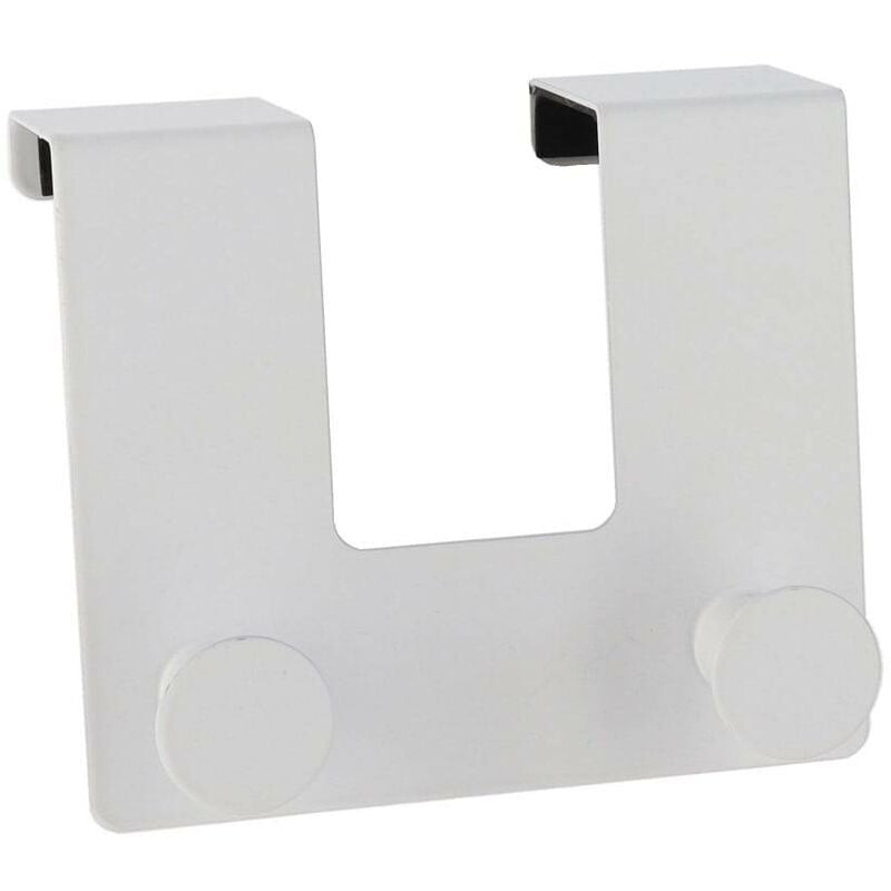 foto del prodotto tendance gancio per porta in metallo con 2 ganci bianco