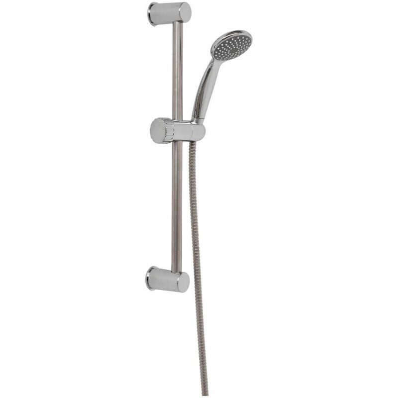 foto del prodotto tendance kit colonna 52 cm doccetta a 1 funzione e flessibile anticalcare in acciaio inox 150 cm cromo
