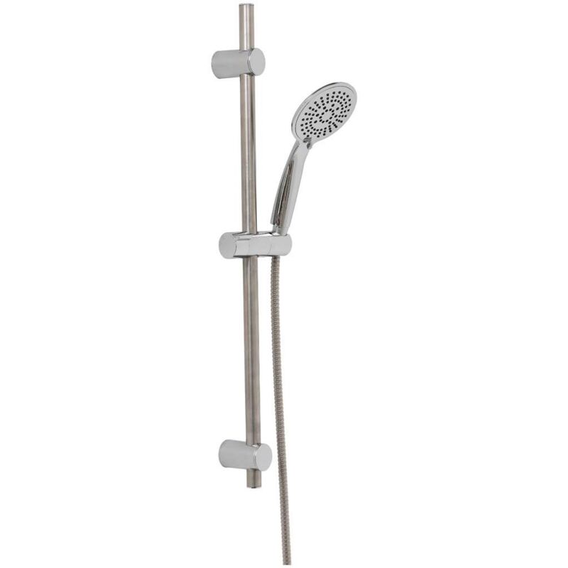 foto del prodotto tendance kit colonna 70cm doccetta 5 funzioni flessibile anti calcare 150cm in acciaio inox cromo